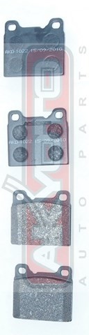 Колодки тормозные дисковые AKD-1022 AKYOTO