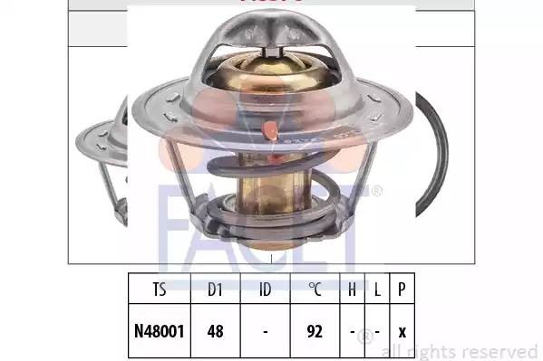 Термостат, охлаждающая жидкость 7.8376S FACET