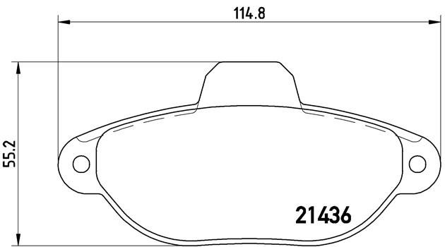 Комплект тормозных колодок, диско P23060 BREMBO