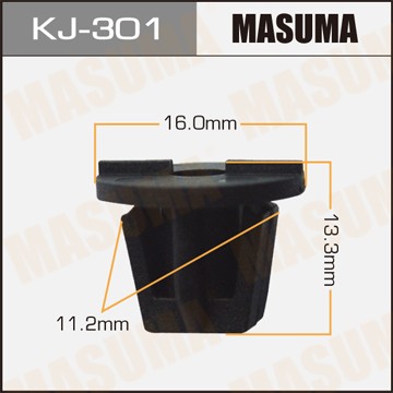 Клипса крепежная KJ301 MASUMA
