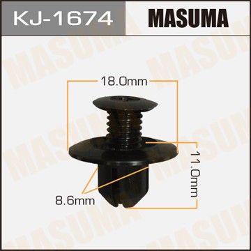Клипса крепежная KJ1674 MASUMA