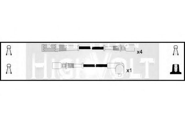 Ккомплект проводов зажигания OEF052 STANDARD