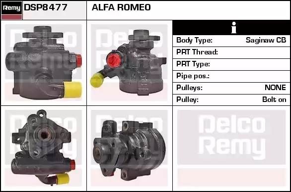 Гидравлический насос, рулевое управление DSP8477 DELCO REMY