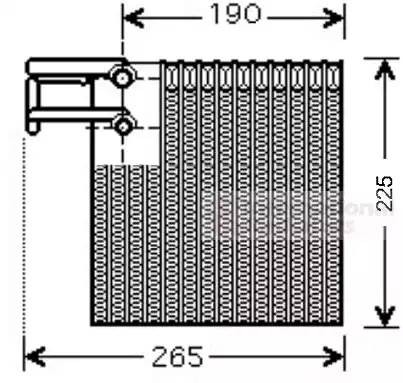Испаритель, кондиционер 1300V257 VAN WEZEL