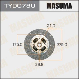 Диск сцепления TYD078U MASUMA