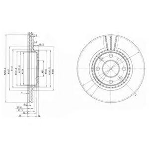 Тормозной диск BG2625 DELPHI