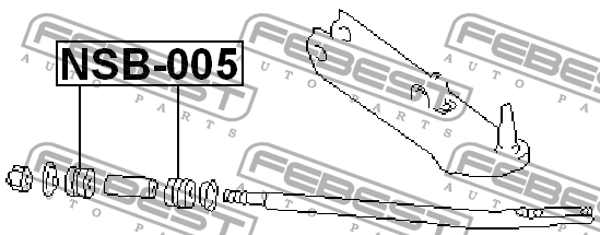 Втулка реактивной тяги NSB-005 FEBEST