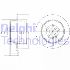 Тормозной диск BG2884 DELPHI