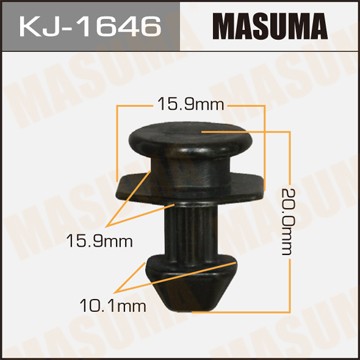 Клипса крепления панелей бампера KJ1646 MASUMA
