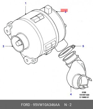 защитная крышка, генератор 95VW-10A346-AA FORD