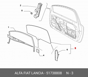 Деталь 51738808 ALFA FIAT LANCIA