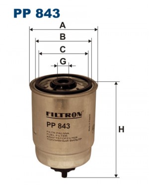 Фильтр топливный PP843 FILTRON