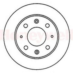 Тормозной диск 561229B BENDIX JURID