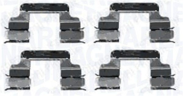 Комплект тормозных колодок, диско 430216170991 MAGNETI MARELLI