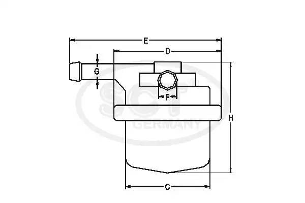 Топливный фильтр ST 332 SCT