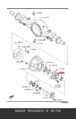 Деталь W02526076 MAZDA