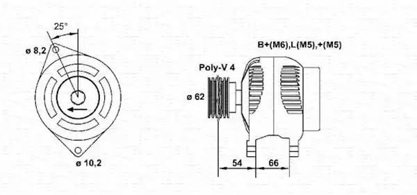 Генератор 943355021010 MAGNETI MARELLI