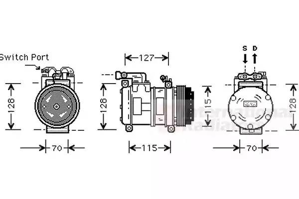 Компрессор, кондиционер 7700K031 VAN WEZEL