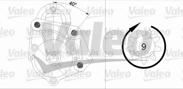 Стартер 455693 VALEO PHC