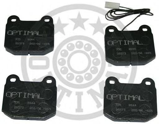 Комплект тормозных колодок, диско 9844 OPTIMAL
