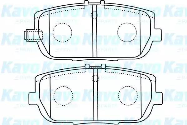 Комплект тормозных колодок, диско BP-4564 KAVO PARTS