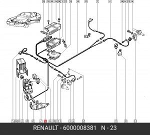 Реле, противоблокировочное устройство 6000008381 RENAULT