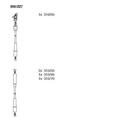 Ккомплект проводов зажигания 300227 BREMI