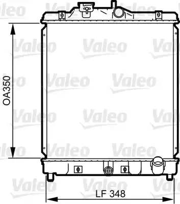 Радиатор, охлаждение двигател 734117 VALEO PHC