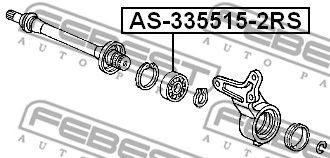 Подшипник AS-335515-2RS FEBEST