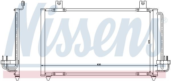Конденсатор, кондиционер 94456 NISSENS