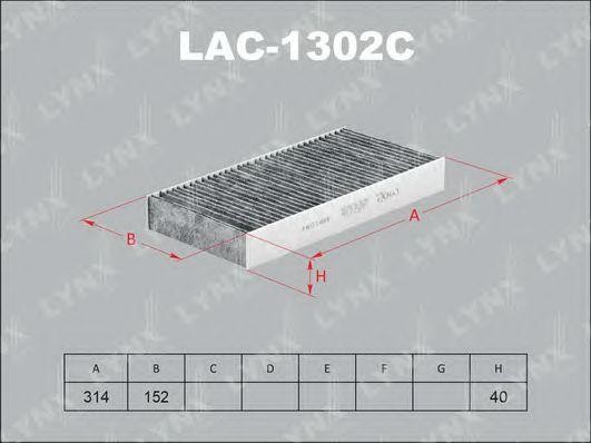 Фильтр салона LAC-1302C LYNXAUTO