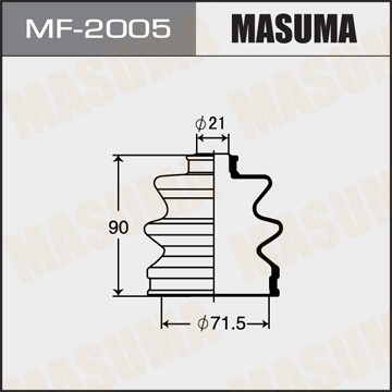 Пыльник ШРУСа MF2005 MASUMA