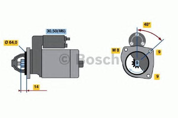 Стартер 0001137001 BOSCH