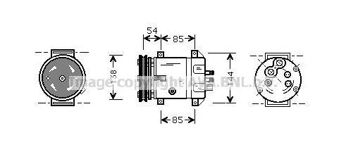 Компрессор кондиционера DWK020 AVA