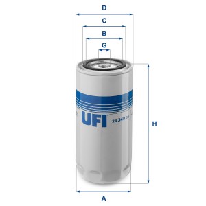 Топливный фильтр 24.349.00 UFI