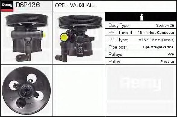 Гидравлический насос, рулевое управление DSP436 DELCO REMY