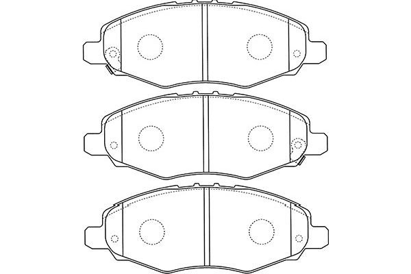 Комплект тормозных колодок, диско BP-9113 KAVO PARTS