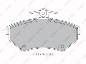 Колодки тормозные дисковые BD-1214 LYNXAUTO