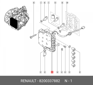 Блок клапанов управления АКПП 8200337882 RENAULT