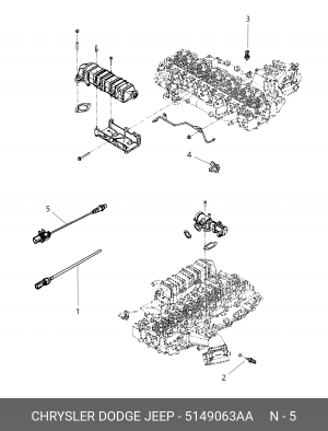 Лямбда-зонд 5149 063AA CHRYSLER
