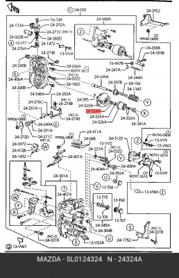Плоская шайба SL0124324 MAZDA