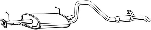 Глушитель выхлопных газов конечный 286-059 BOSAL