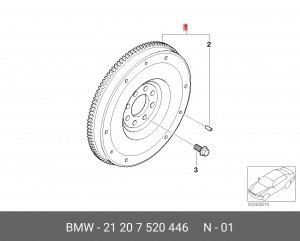 Маховик 21 20 7 520 446 BMW