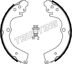 Комплект тормозных колодок 110.334 TRUSTING