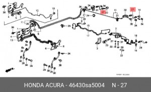 Тормозной шланг 46430SA5004 HONDA