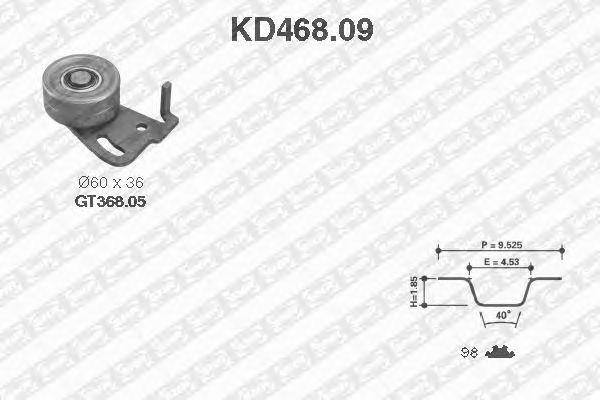 Комплект ремня ГРМ KD46809 NTN SNR