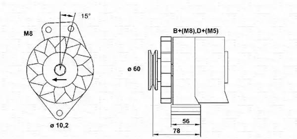 Генератор 943356674010 MAGNETI MARELLI