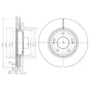 Тормозной диск BG4011 DELPHI