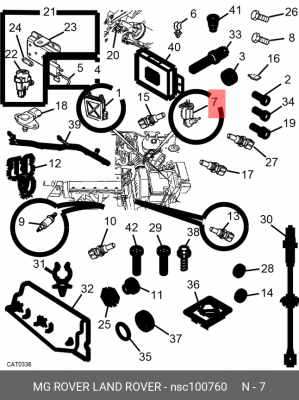 Датчик импульсов NSC100760 MG ROVER LAND ROVER