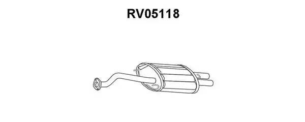 Глушитель выхлопных газов конечный RV05118 VENEPORTE